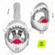 Маска для снорклінгу TSUNAMI Shark повнолицьова, дитяча Grey (P-5905973405447)