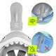 Маска для снорклінгу TSUNAMI Shark повнолицьова, дитяча Grey (P-5905973405447)