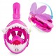 Маска для снорклінгу TSUNAMI Shark повнолицьова, дитяча Pink (P-5905973405430)