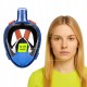 Маска для снорклінгу TSUNAMI повнолицьова, зі складною трубкою Size S/M Blue (P-5905973405454)