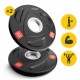 Диск олімпійський 4FIZJO 2 x 2.5 кг 51 мм металевий, прогумований Black (P-5905973401265)