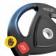 Диск олімпійський 4FIZJO 1 x 25 кг 51 мм металевий, прогумований Black (P-5905973401302)