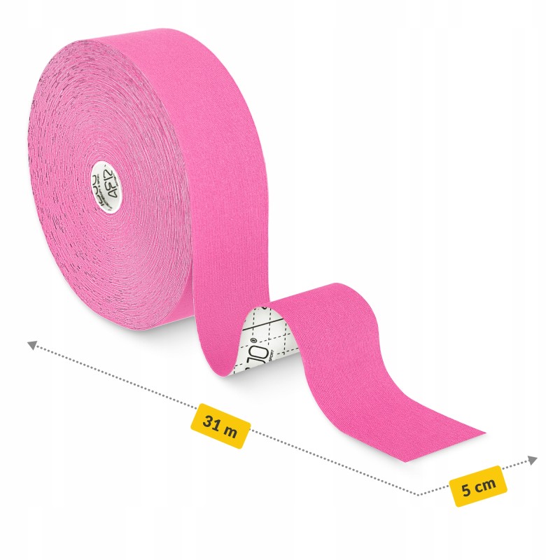 Стрічка кінезіологічна (кінезіо тейп) 4FIZJO 5 см x 31 м Pink (P-5905973405553)