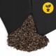 Подушка для йоги та медитації 4FIZJO Zafu кругла 32 x 20 см Black (P-5907739315540)
