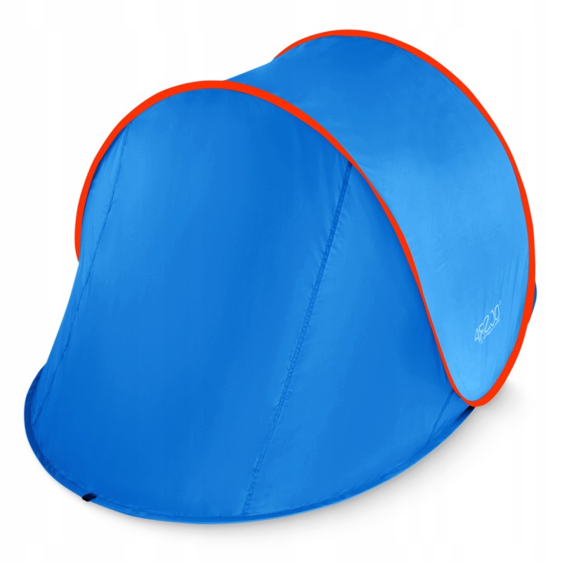 Намет пляжний 4FIZJO Pop-Up 195 x 120 см саморозкладний Blue/Red (P-5905973405164)