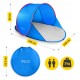 Намет пляжний 4FIZJO Pop-Up 195 x 120 см саморозкладний Blue/Red (P-5905973405164)
