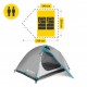Намет туристичний Mountain Goat Prime Duo 2-місний Grey (P-5905973406550)