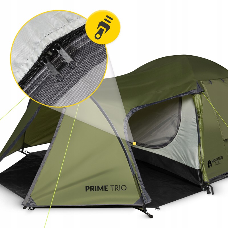 Намет туристичний Mountain Goat Prime Trio 3-місний Olive (P-5905973406574)