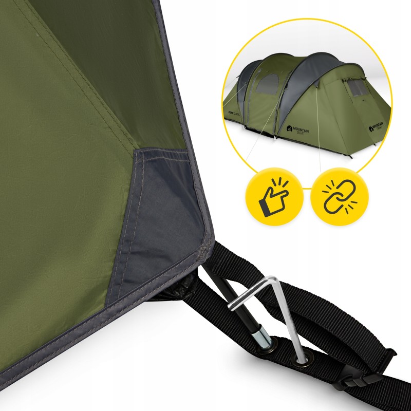 Намет туристичний Mountain Goat Prime Quatro 4-місний Olive (P-5905973406598)