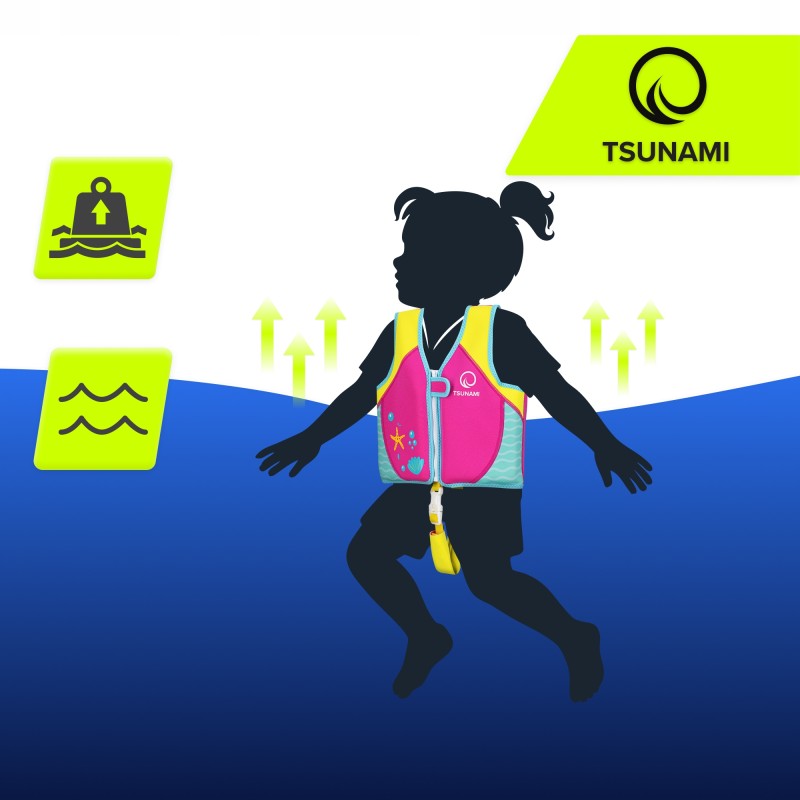 Жилет для плавання TSUNAMI дитячий 2-3 років Pink (P-5905973406741)