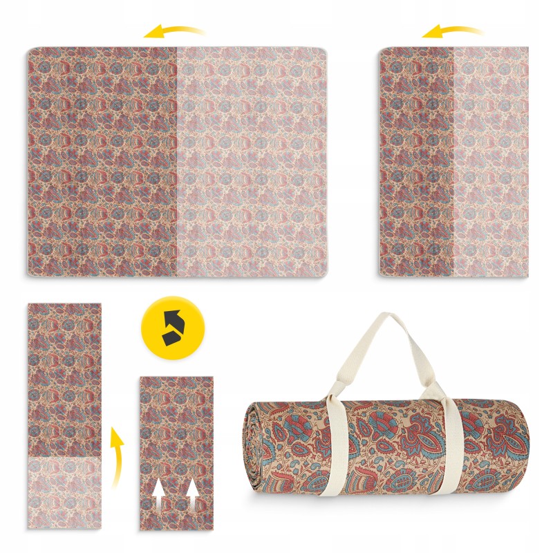 Килимок для пікніка та кемпінгу 4FIZJO 200 x 150 см складний (P-5905973405720)