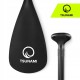 Весло для SUP дошки TSUNAMI 160-215 см регульоване, складне Black (P-5907739316462)