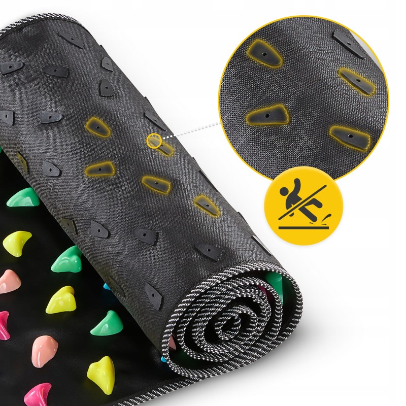 Килимок ортопедичний 4FIZJO 170 x 35 см з каменями для масажу ніг Black (P-5905973403184)