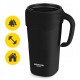 Термокухоль Mountain Goat зі соломинкою 0.65 л Black (P-5905973406123)
