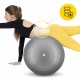 М'яч для фітнесу (арахіс) 4FIZJO Air Ball Peanut 45 x 90 см Anti-Burst Grey (P-5905973407175)