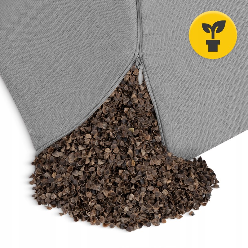 Подушка для йоги та медитації 4FIZJO Zafu кругла 32 x 20 см Grey (P-5907739315533)