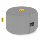Подушка для йоги та медитації 4FIZJO Zafu кругла 32 x 20 см Grey (P-5907739315533)