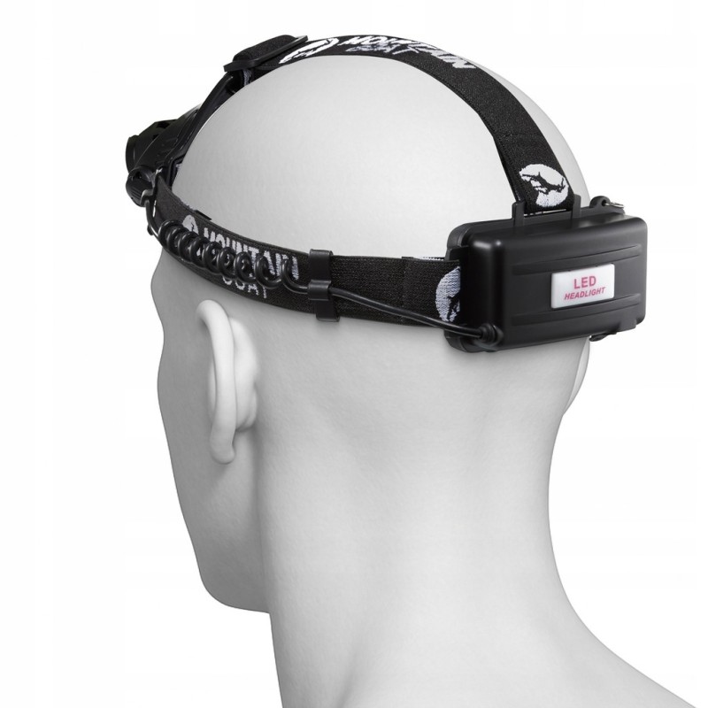 Ліхтар налобний Mountain Goat LED 350 lm акумуляторний, заднє червоне світло Black (P-5907739318336)