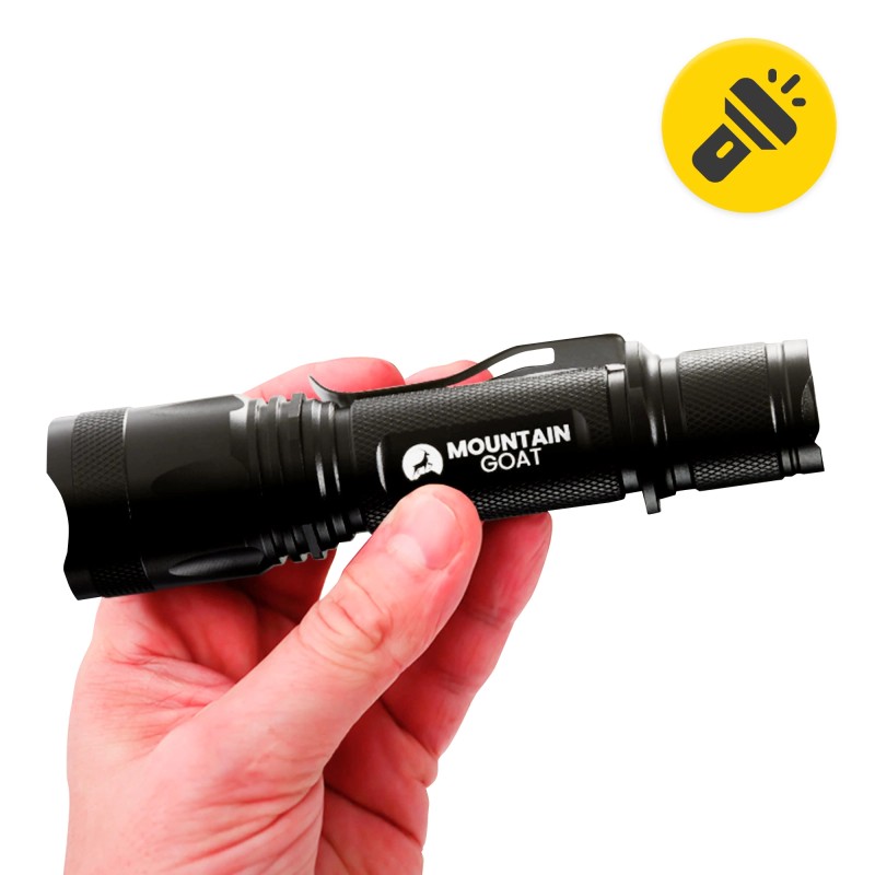 Ліхтар ручний Mountain Goat LED 800 lm акумуляторний, 5 режимів Black (P-5907739318329)