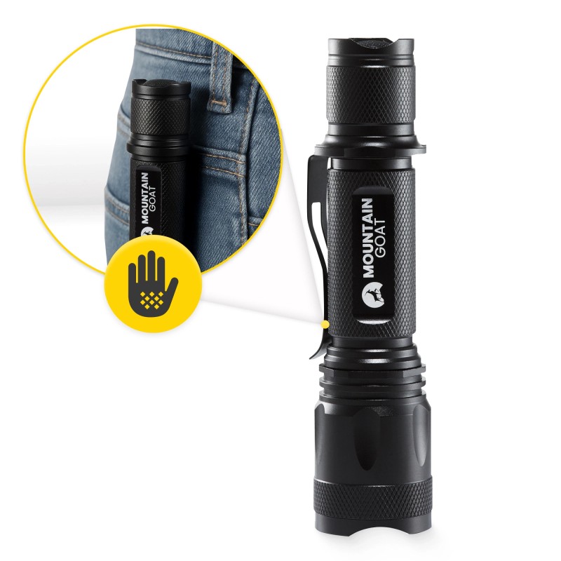 Ліхтар ручний Mountain Goat LED 800 lm акумуляторний, 5 режимів Black (P-5907739318329)