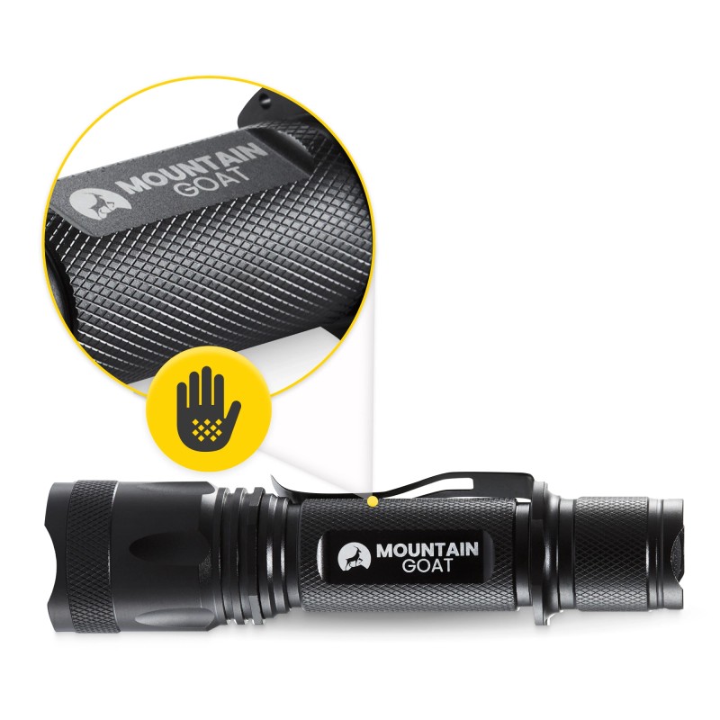 Ліхтар ручний Mountain Goat LED 800 lm акумуляторний, 5 режимів Black (P-5907739318329)