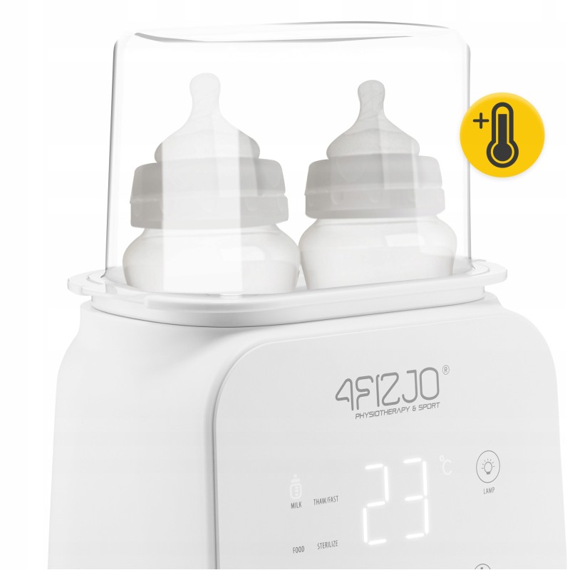 Підігрівач/стерилізатор для пляшечок 4FIZJO Twin 4 в 1 White (P-5905973402392)