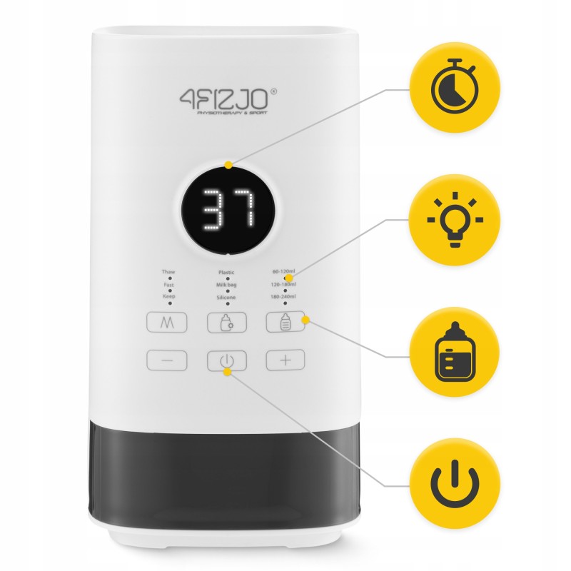 Підігрівач для пляшечок 4FIZJO Lite 3 в 1 White (P-5905973402408)