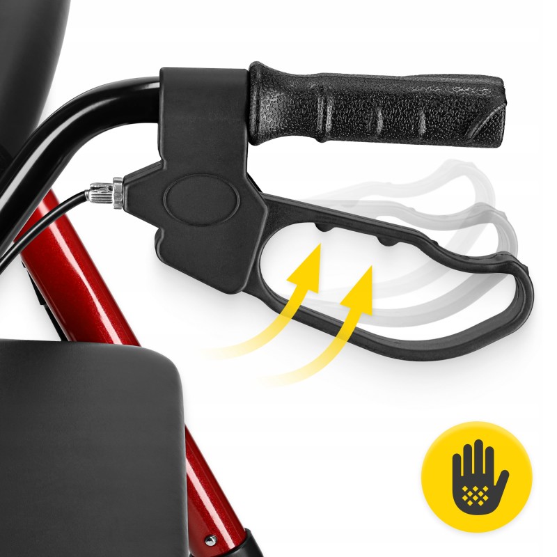 Роллер для ходьби 4FIZJO складний, зі сумкою Black/Red (P-5905973406901)