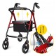 Роллер для ходьби 4FIZJO складний, зі сумкою Black/Red (P-5905973406901)