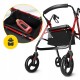Роллер для ходьби 4FIZJO складний, зі сумкою Black/Red (P-5905973406901)