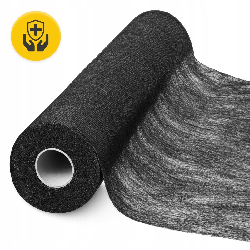 Простирадло одноразове 4FIZJO 50 м x 60 см в рулоні 18 г/м² Black (P-5905973406826)