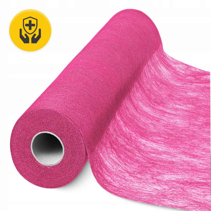 Простирадло одноразове 4FIZJO 50 м x 60 см в рулоні 18 г/м² Pink (P-5905973406802)