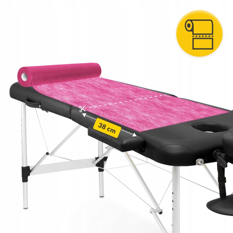 Простирадло одноразове 4FIZJO 50 м x 70 см в рулоні 18 г/м² Pink (P-5905973406819)