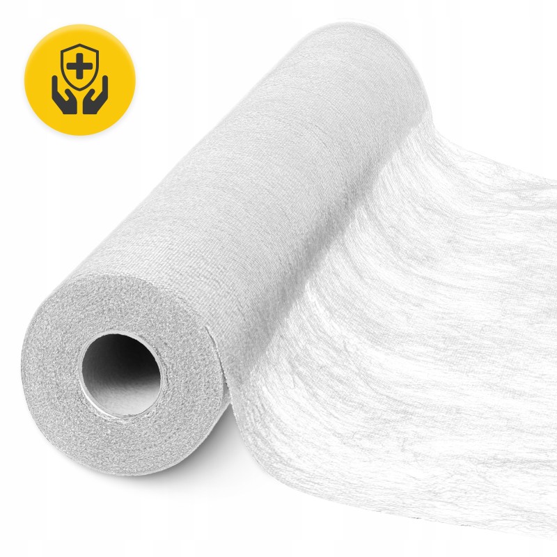 Простирадло одноразове 4FIZJO 50 м x 70 см в рулоні 14 г/м² White (P-5905973406796)