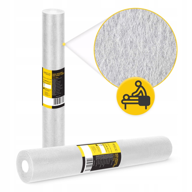 Простирадло одноразове 4FIZJO 50 м x 70 см в рулоні 14 г/м² White (P-5905973406796)
