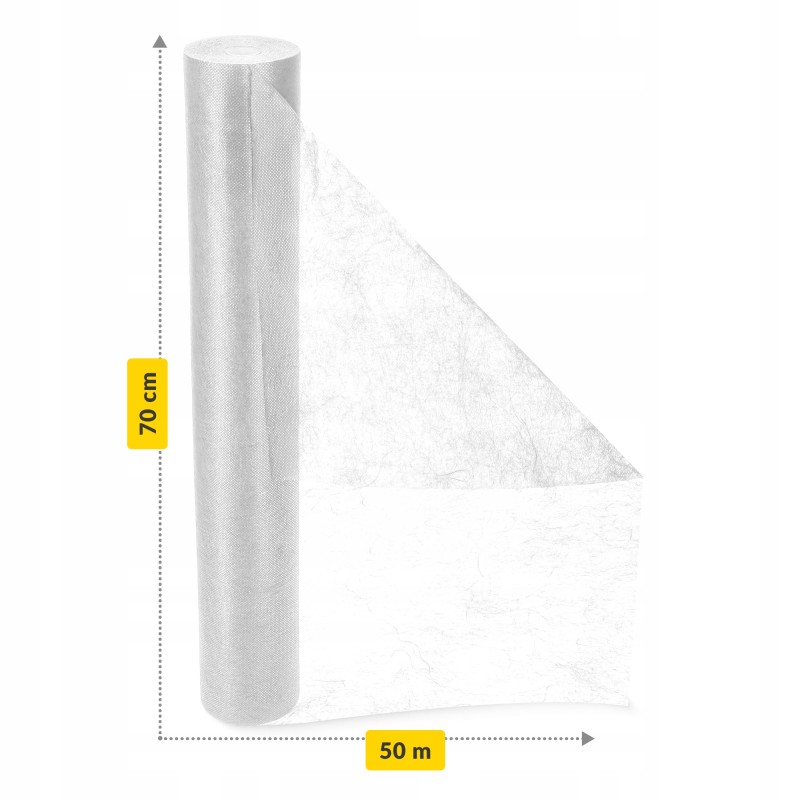 Простирадло одноразове 4FIZJO 50 м x 70 см в рулоні 14 г/м² White (P-5905973406796)