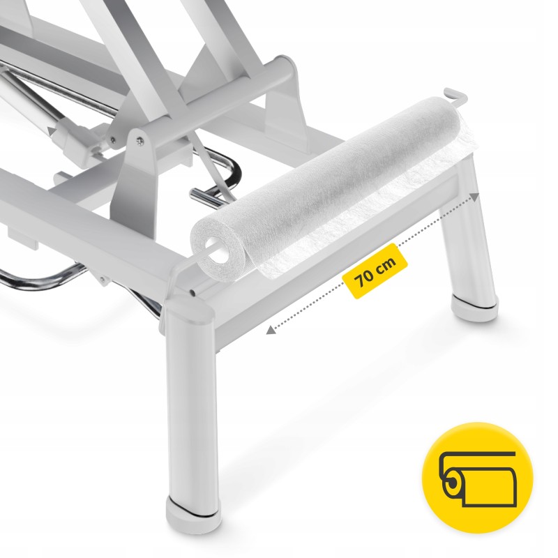 Простирадло одноразове 4FIZJO 50 м x 70 см в рулоні 14 г/м² White (P-5905973406796)
