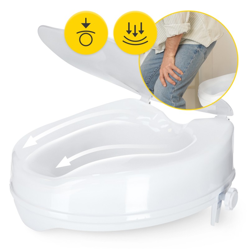 Насадка (надставка) на унітаз 4FIZJO 15 см White (P-5905973406444)