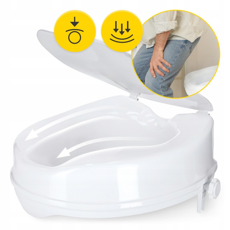 Насадка (надставка) на унітаз 4FIZJO 15 см White (P-5905973406444)