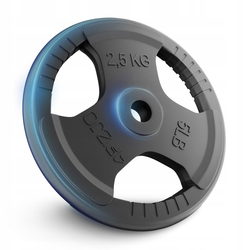 Диск металевий 4FIZJO 2 x 2.5 кг 26 мм Black (P-5905973401364)