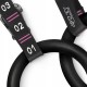 Гімнастичні кільця 4FIZJO з ABS пластику, регульовані Black/Pink (P-5905973406116)