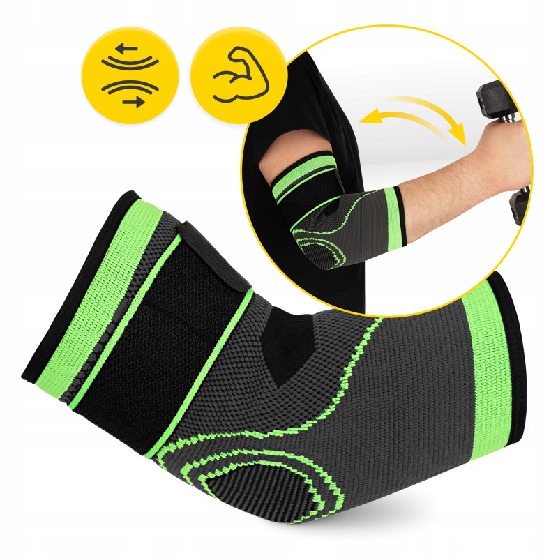 Фіксатор (бандаж) для ліктьового суглоба 4FIZJO Flex 1 шт Size M (P-5905973407366)