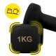 Гантелі вінілові Cornix Square 2 x 1 кг XR-0406 Black