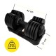 Гантеля з регульованою вагою Cornix 2.5-24 кг XR-0405 Black