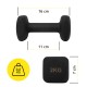 Гантелі вінілові Cornix Square 2 x 2 кг XR-0407 Black