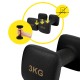 Гантелі вінілові Cornix Square 2 x 3 кг XR-0408 Black