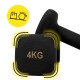 Гантелі вінілові Cornix Square 2 x 4 кг XR-0409 Black