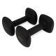 Гантелі вінілові Cornix Square 2 x 5 кг XR-0410 Black