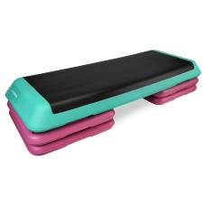 Степ-платформа 3-ступінчаста Cornix Pro 109 х 41 х 10-20 см XR-0402 Violet/Turquoise/Black
