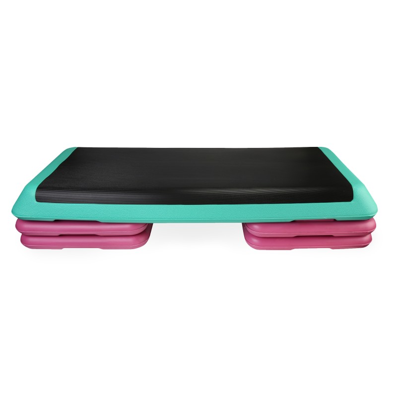 Степ-платформа 3-ступінчаста Cornix Pro 109 х 41 х 10-20 см XR-0402 Violet/Turquoise/Black